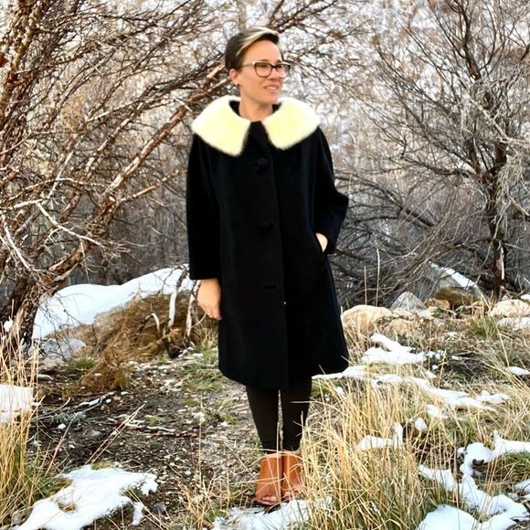 Vintage 1950s 1960s Dumas Desmond’s California Black Wool...